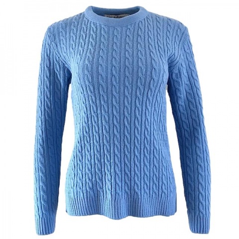 Pure and Natural Sky Blue Cable Jumper